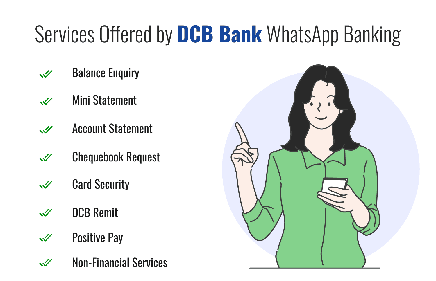 Services Offered by DCB Bank WhatsApp Banking